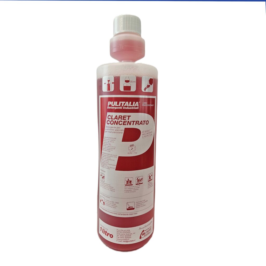 Detergente per pavimenti - CLARET CONCENTRATO 1LT